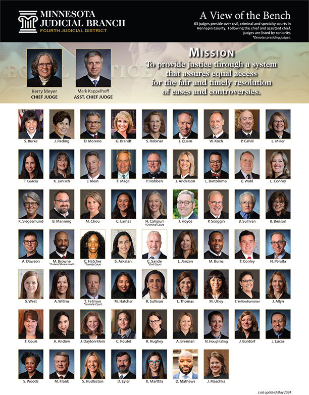 Photo directory of Hennepin County judges