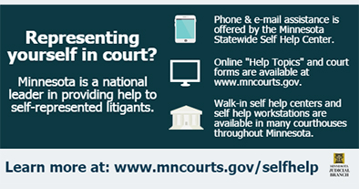 New report highlights services available to Minnesotans representing themselves in court New report highlights services available to Minnesotans representing themselves in court