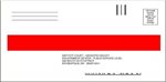 Image of traffic ticket envelope with red stripe and court's address