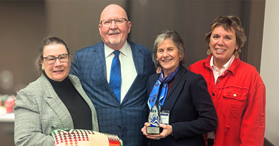 Judge Korey Wahwassuck and Attorney Judy Nord Receive Blaeser Award