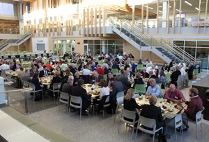 Nearly 200 people from the Alexandria region attend a community dinner with the MN Supreme Court