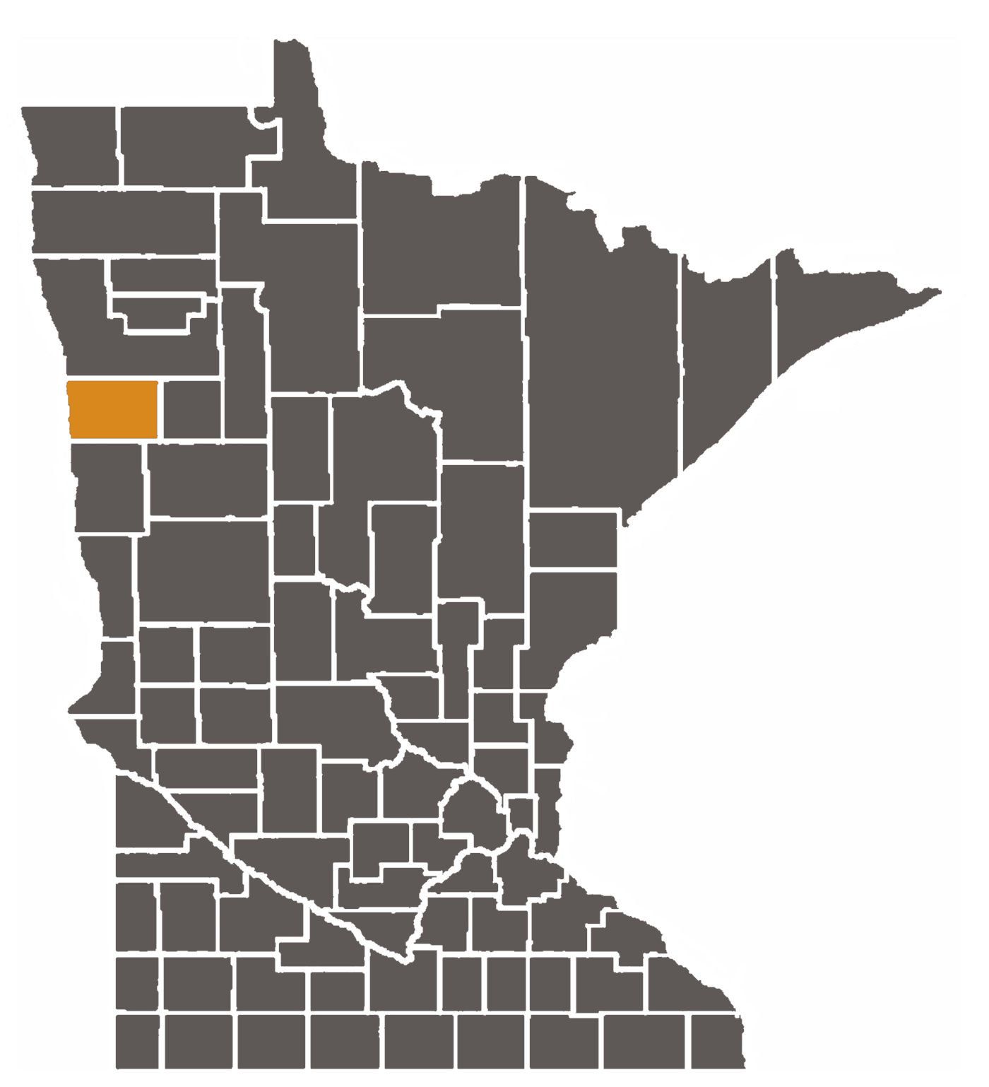 Minnesota map with Norman County highlighted.